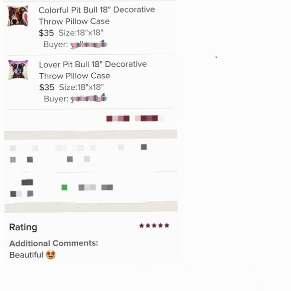 Pit Bull Dog Pittie 18" Colorful Multi Color Decorative Throw Pillow Case - Picture 5 of 5